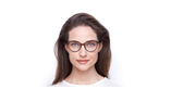 Lunettes de vue femme MAGIC258 violet/rose - Vue de face