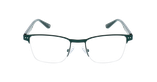 Lunettes de vue homme BERTRAND vert - Vue de face