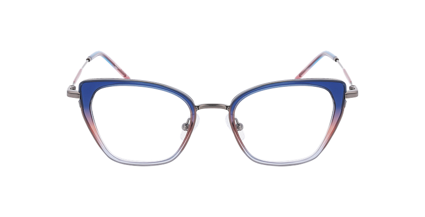 Lunettes de vue femme MAGIC219 bleu/gris - Vue de face