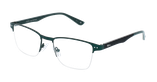 Lunettes de vue homme BERTRAND vert - Vue de face