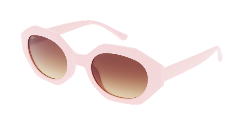 Lunettes de soleil femme LUZIA rose - Vue de face