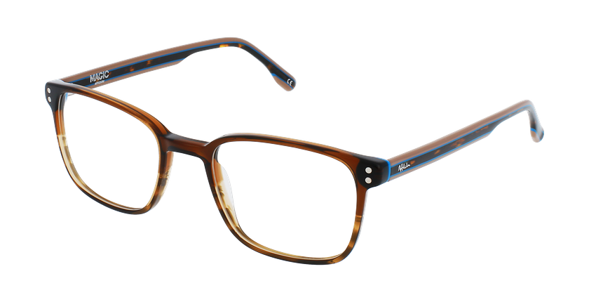 Lunettes de vue homme MAGIC210 marron - Vue de face