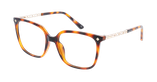 Lunettes de vue femme MAGIC256 écaille/dorée - Vue de face