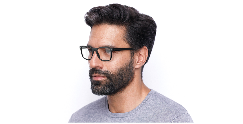 Lunettes de vue homme BASILE bleu - Vue de face