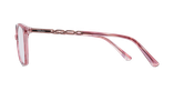 Lunettes de vue femme MAGIC255 rose/dorée - Vue de face