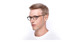 Lunettes de vue homme ROMAN noir - Vue de face