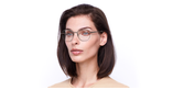 Lunettes de vue femme RZERO 35 marron - Vue de face