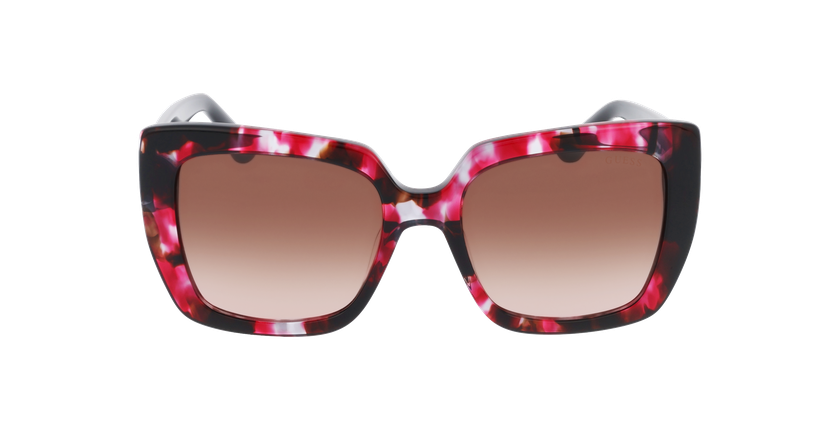 Lunettes de soleil femme GU7889 bordeaux/marron - Vue de face