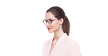 Lunettes de vue femme MAGIC249 rose - Vue de face