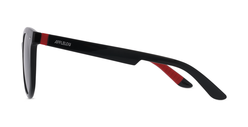 Lunettes de soleil femme KENORA POLARIZED noir/rouge - Vue de face