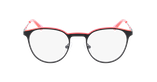 Lunettes de vue femme REINE noir/rouge - Vue de face