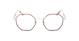 Lunettes de vue femme MAGIC194 écaille/rouge - Vue de face