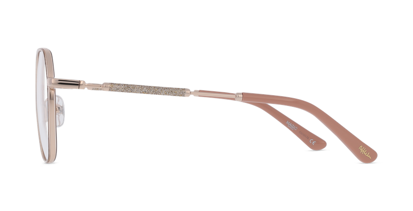 Lunettes de vue femme MAGIC254 rose/dorée - Vue de face