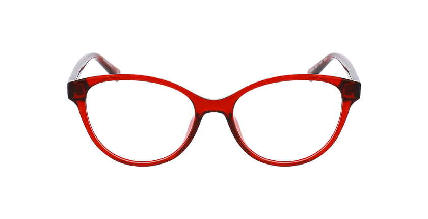 Lunettes de vue femme RZERO 34 rouge - Vue de face