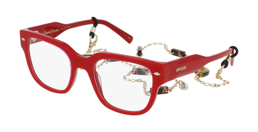 Lunettes de vue femme CARACTÈRES AUDACIEUSE rouge - Vue de face