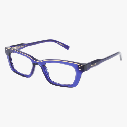 Lunettes de vue femme CARACTERES FIL D'OR CREATIVE bleu