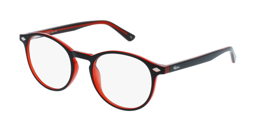 Lunettes de vue enfant MAGIC KAY noir/rouge - Vue de face