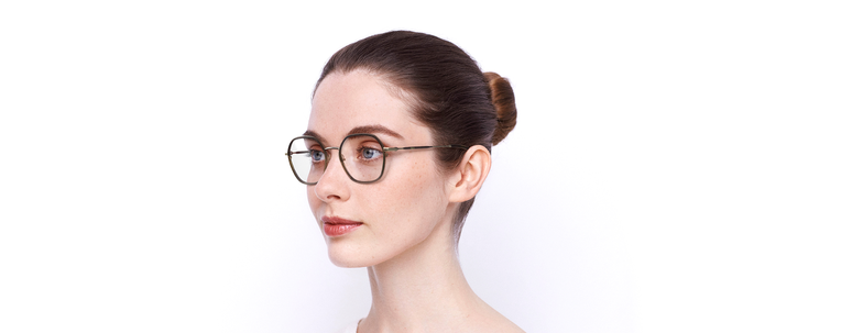 Lunettes de vue femme MAGIC 187 marron - Vue de face