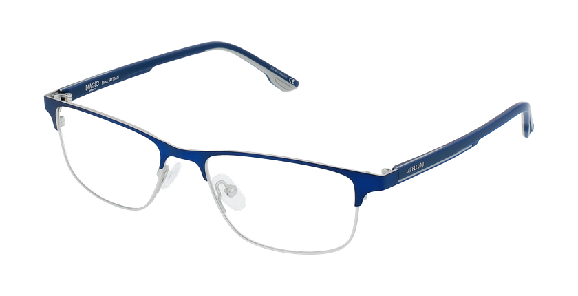 Lunettes de vue homme AYDAN bleu - Vue de face