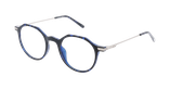 Lunettes de vue femme MAGIC247 noir/bleu - Vue de face