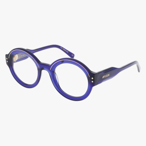 Lunettes de vue CARACTERES FIL D'OR PERSPICACE bleu