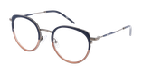 Lunettes de vue femme MAGIC224 bleu/gris - Vue de face