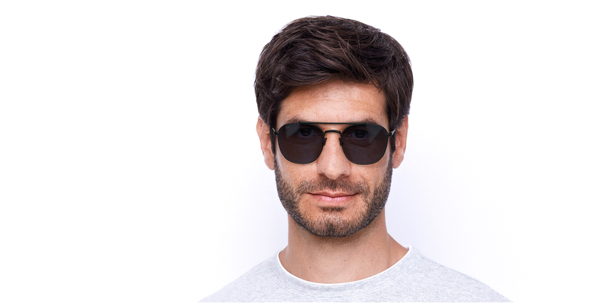 Lunettes de soleil homme PHIL noir - Vue de face