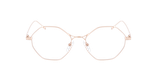 Lunettes de vue femme MAGIC232 rose/dorée - Vue de face