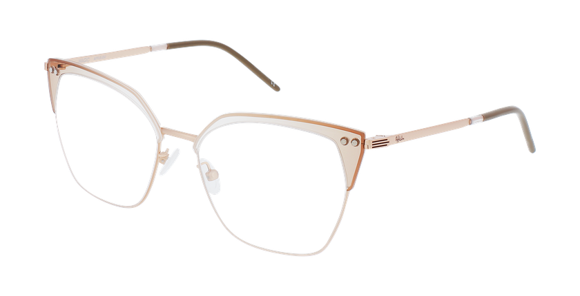 Lunettes de vue femme MAGIC 201 beige/marron - Vue de face