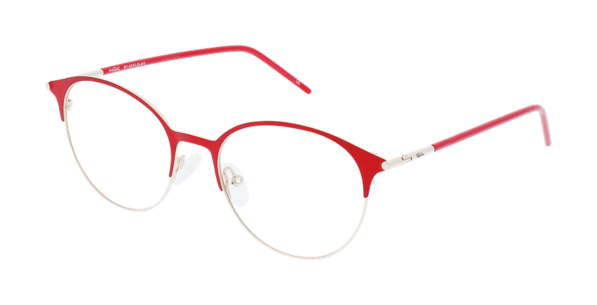 Lunettes de vue femme MAGIC 100 rouge/noir - Vue de face