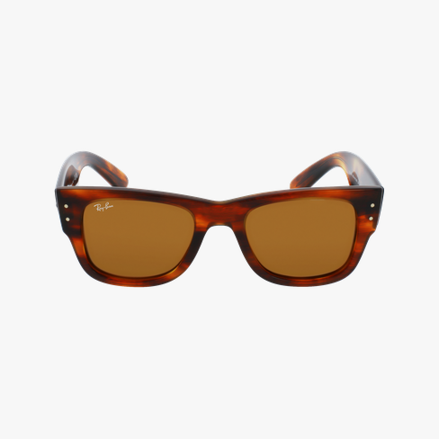 Lunettes de soleil Mega Wayfarer RB0840S écaille Vue de face