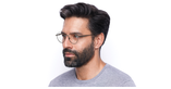 Lunettes de vue homme JEFF noir - Vue de face