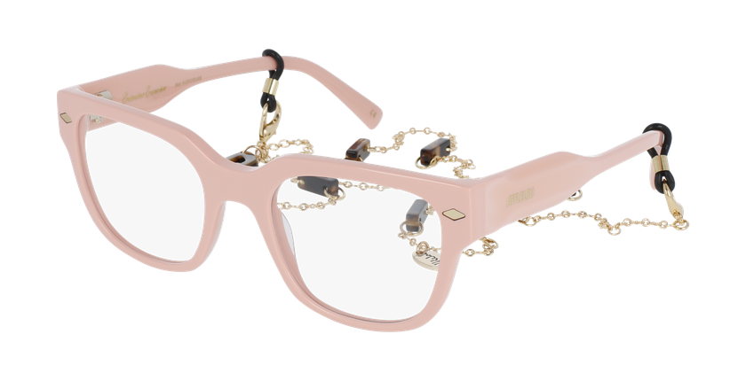 Lunettes de vue femme CARACTÈRES AUDACIEUSE rose - Vue de face