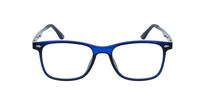 Lunettes de vue homme BASTIAN bleu - Vue de face