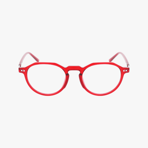 Lunettes de vue homme CELESTIN rouge Vue de face