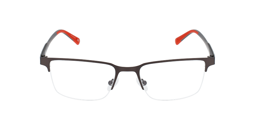 Lunettes de vue homme BENOIT gun - Vue de face