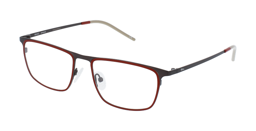 Lunettes de vue homme MAGIC 157 rouge/gris - Vue de face