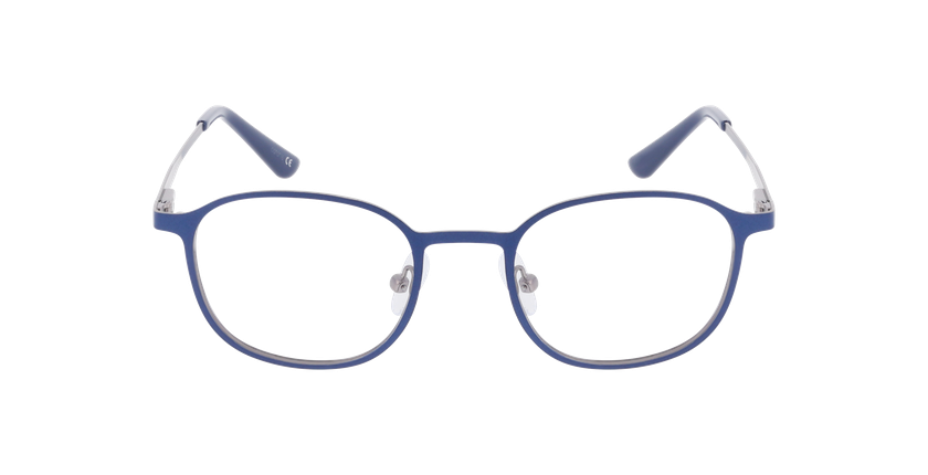 Lunettes de vue homme YOAN bleu - Vue de face