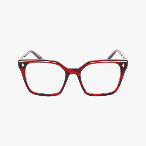 Lunettes de vue femme CARACTERES FIL D'OR EFFRONTEE rouge