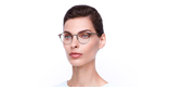 Lunettes de vue femme MAGIC231 rose/argenté - Vue de face