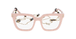 Lunettes de vue femme CARACTÈRES REVEUSE rose - Vue de face