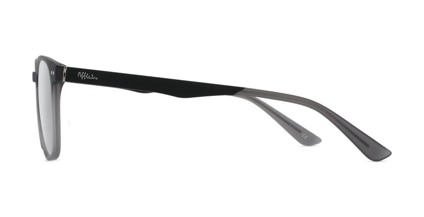 Lunettes de vue homme AYMERIC gris/noir - Vue de face