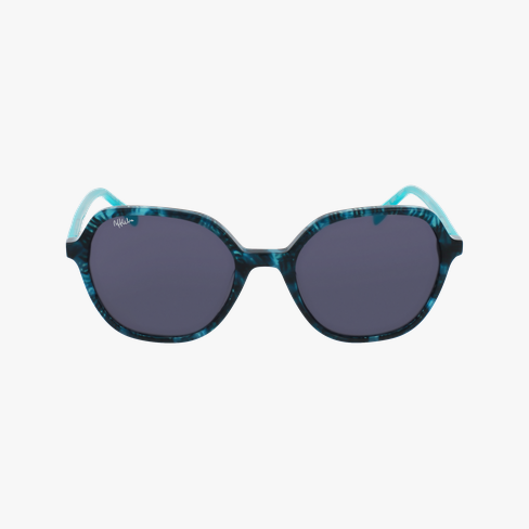 Lunettes de soleil enfant VIOLETTE turquoise/noir Vue de face