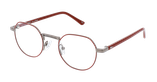 Lunettes de vue homme AURELIEN rouge - Vue de face