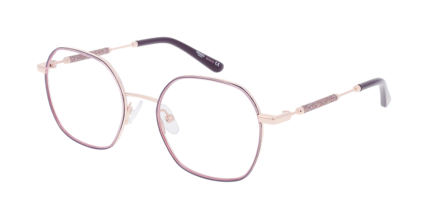 Lunettes de vue femme MAGIC254 violet/rose - Vue de face