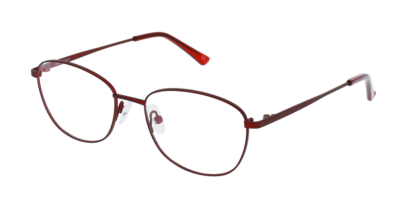 Lunettes de vue femme RZERO 33 rouge - Vue de face