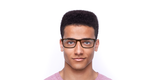 Lunettes de vue homme MAGIC206 marron - Vue de face