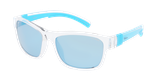 Lunettes de soleil enfant ARLY POLARIZED cristal - Vue de face