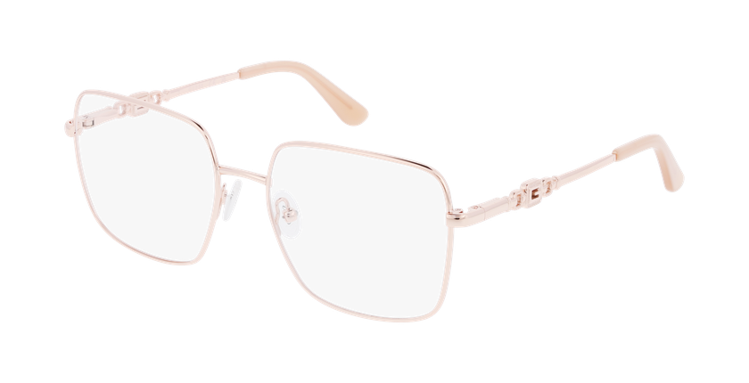 Lunettes de vue femme GU2953 dorée/rose - Vue de face