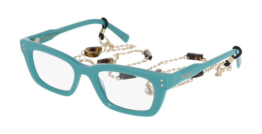 Lunettes de vue femme CARACTÈRES CRÉATIVE vert - Vue de face